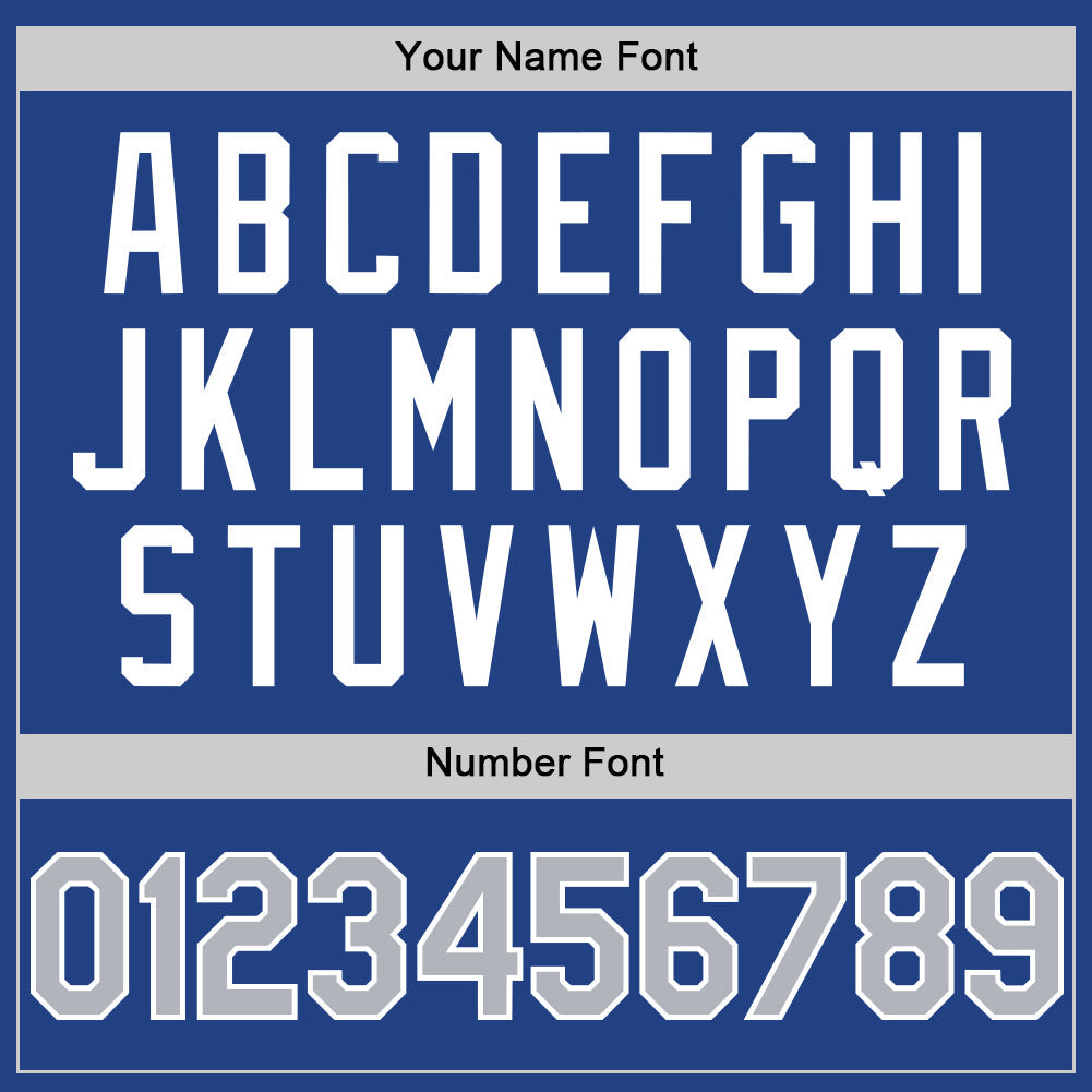 Custom Royal Gray-Navy Mesh Authentic Throwback Baseball Jersey - Sky-Custom