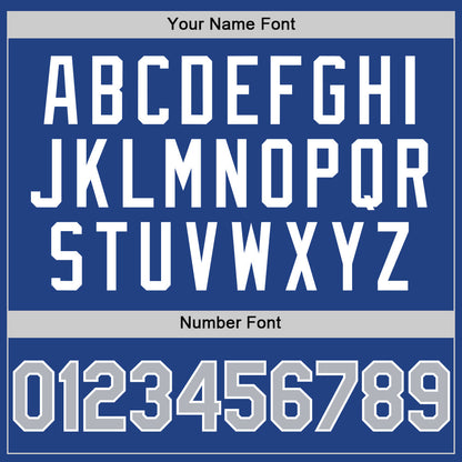 Custom Royal Gray-Navy Mesh Authentic Throwback Baseball Jersey - Sky-Custom