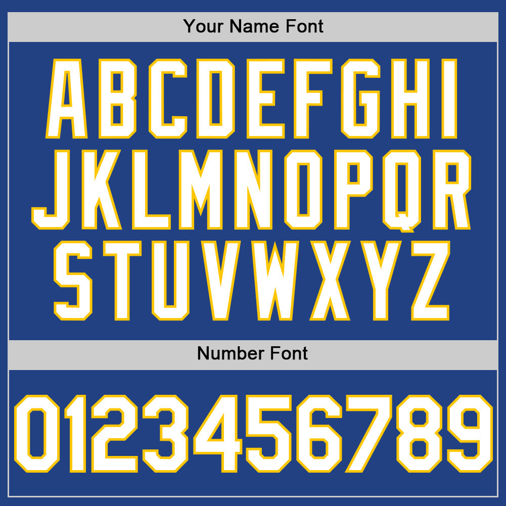 Custom Royal White-Yellow Mesh Authentic Throwback Baseball Jersey - Sky-Custom