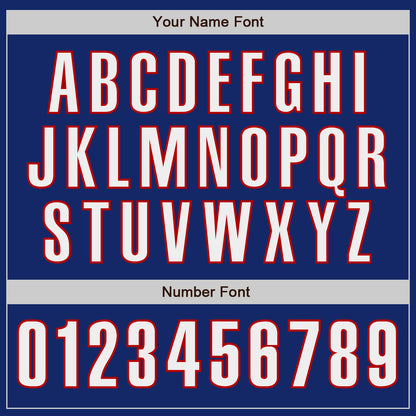 Custom Royal White-Red Authentic Baseball Jersey - Sky-Custom