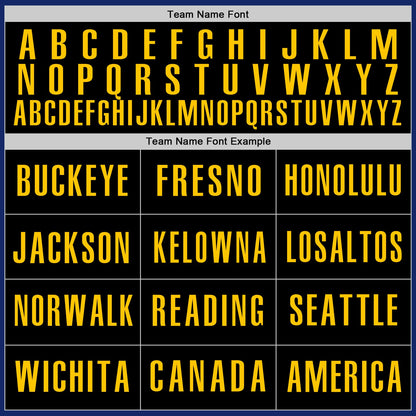 Custom Royal Black-Yellow Authentic Baseball Jersey - Sky-Custom