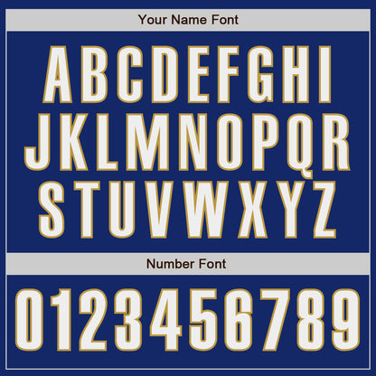 Custom Royal White-Old Gold Authentic Baseball Jersey - Sky-Custom