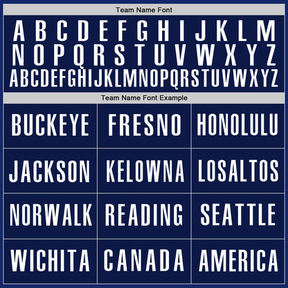 Custom Royal Navy-White Authentic Baseball Jersey - Sky-Custom