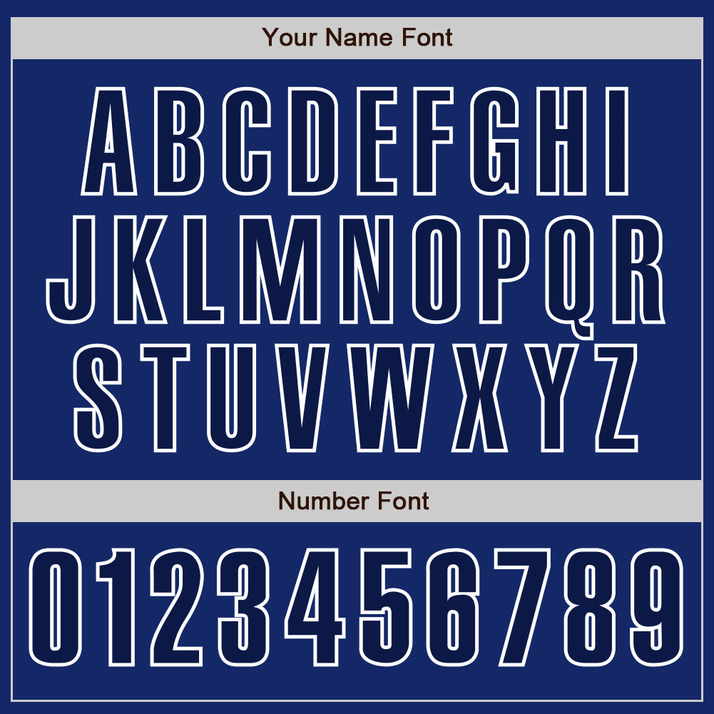 Custom Royal Navy-White Authentic Baseball Jersey - Sky-Custom