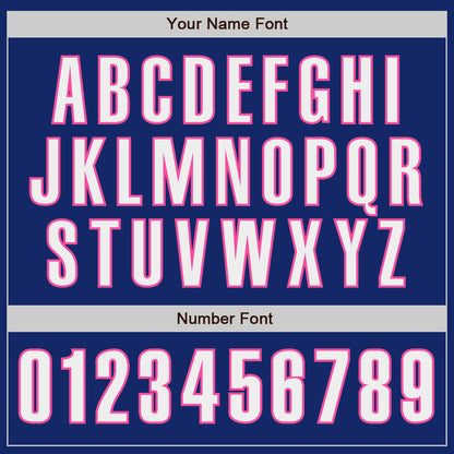 Custom Royal White-Pink Authentic Baseball Jersey - Sky-Custom