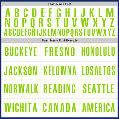 Custom Royal White-Neon Green Authentic Baseball Jersey - Sky-Custom