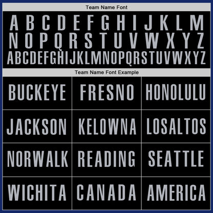 Custom Royal Gray-Black Authentic Baseball Jersey - Sky-Custom