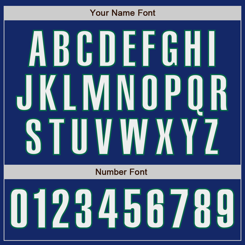 Custom Royal White-Kelly Green Authentic Baseball Jersey - Sky-Custom