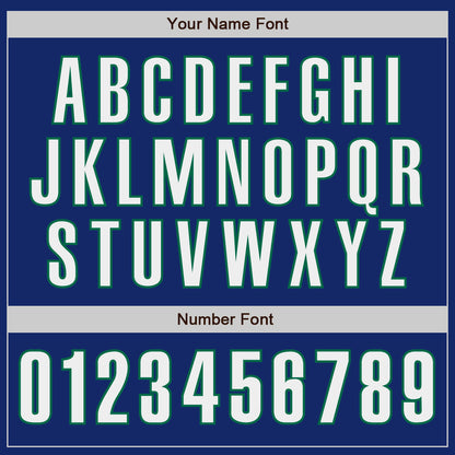 Custom Royal White-Kelly Green Authentic Baseball Jersey - Sky-Custom