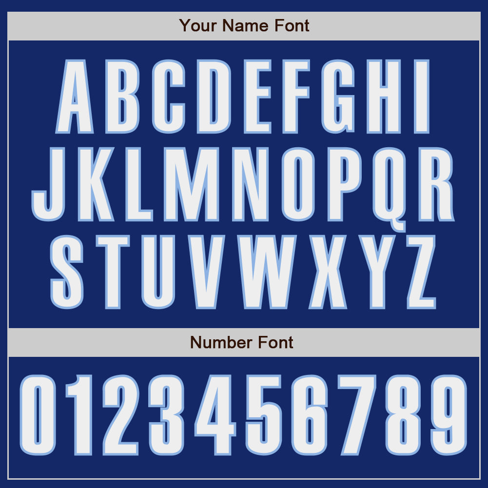 Custom Royal White-Light Blue Authentic Baseball Jersey - Sky-Custom