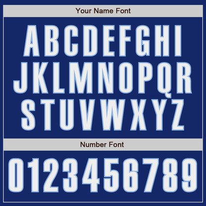 Custom Royal White-Light Blue Authentic Baseball Jersey - Sky-Custom