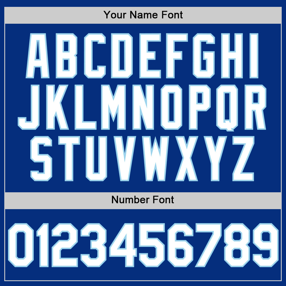 Custom Royal White-Light Blue Authentic Baseball Jersey - Sky-Custom