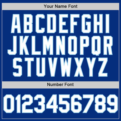 Custom Royal White-Light Blue Authentic Baseball Jersey - Sky-Custom