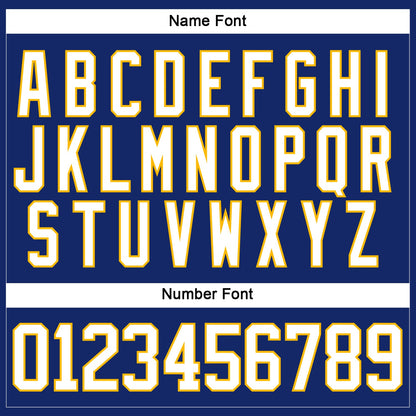 Custom Royal White-Gold Hockey Lace Neck Jersey - Sky-Custom