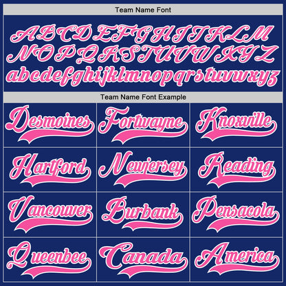 Custom Royal Pink-White Hockey Lace Neck Jersey - Sky-Custom