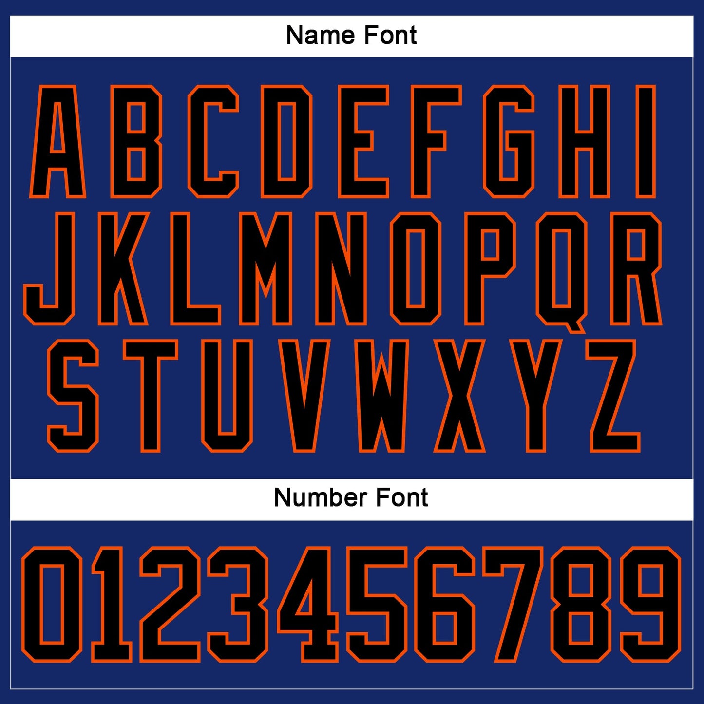Custom Royal Black-Orange Hockey Lace Neck Jersey - Sky-Custom