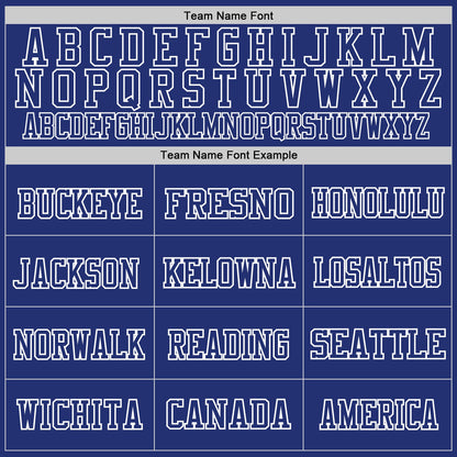 Custom Royal White Mesh Authentic Throwback Football Jersey - Sky-Custom