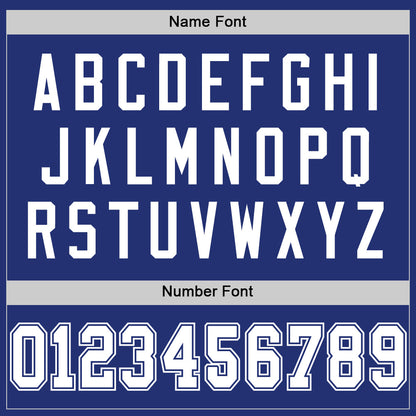 Custom Royal White Mesh Authentic Throwback Football Jersey - Sky-Custom