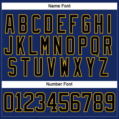 Custom Royal Black-Gold Hockey Jersey - Sky-Custom