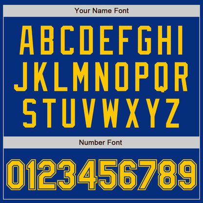 Custom Royal Yellow Authentic Baseball Jersey - Sky-Custom