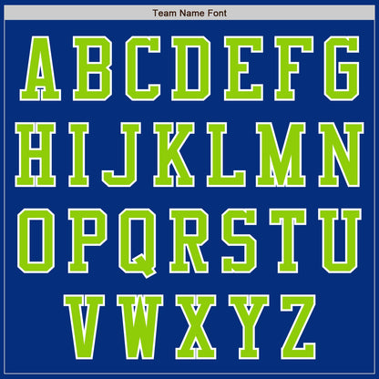 Custom Royal Neon Green-White Authentic Baseball Jersey - Sky-Custom