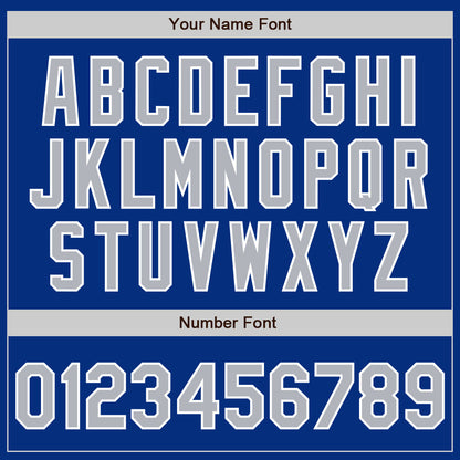 Custom Royal Gray-White Authentic Baseball Jersey - Sky-Custom