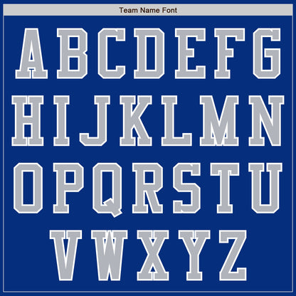 Custom Royal Gray-White Authentic Baseball Jersey - Sky-Custom