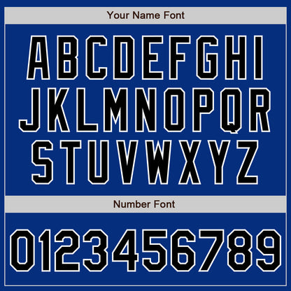 Custom Royal Black-White Authentic Baseball Jersey - Sky-Custom