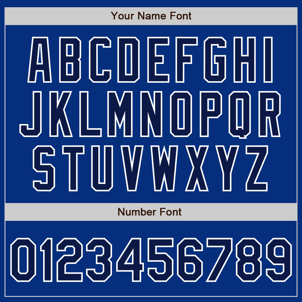 Custom Royal Navy-White Authentic Baseball Jersey - Sky-Custom