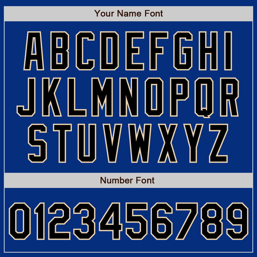 Custom Royal Black-City Cream Authentic Baseball Jersey - Sky-Custom