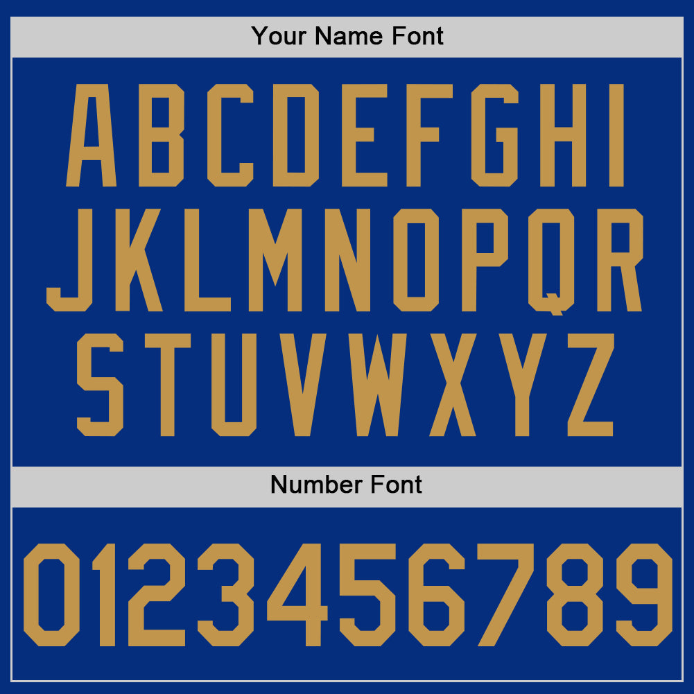 Custom Royal Old Gold Authentic Throwback Basketball Jersey - Sky-Custom