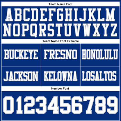 Custom Royal White-Gray Mesh Authentic Football Jersey - Sky-Custom