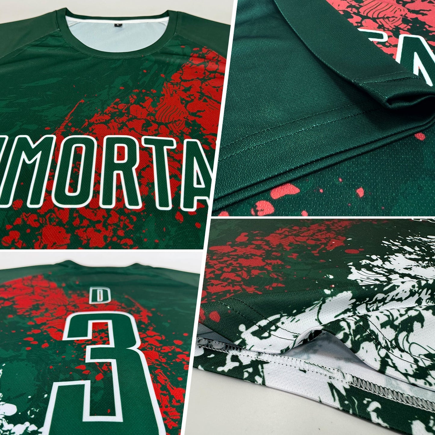 Custom Green Red-White Sublimation Mexico Soccer Uniform Jersey - Sky-Custom