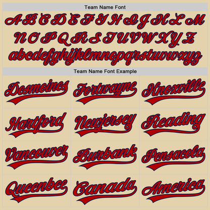 Custom Sand Red-Navy Authentic Baseball Jersey - Sky-Custom