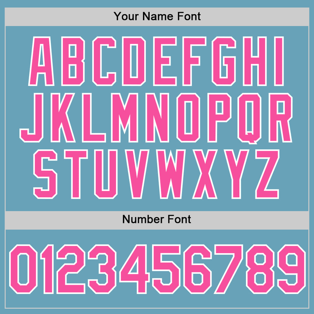 Custom Shadow Blue Pink-White Authentic Baseball Jersey - Sky-Custom