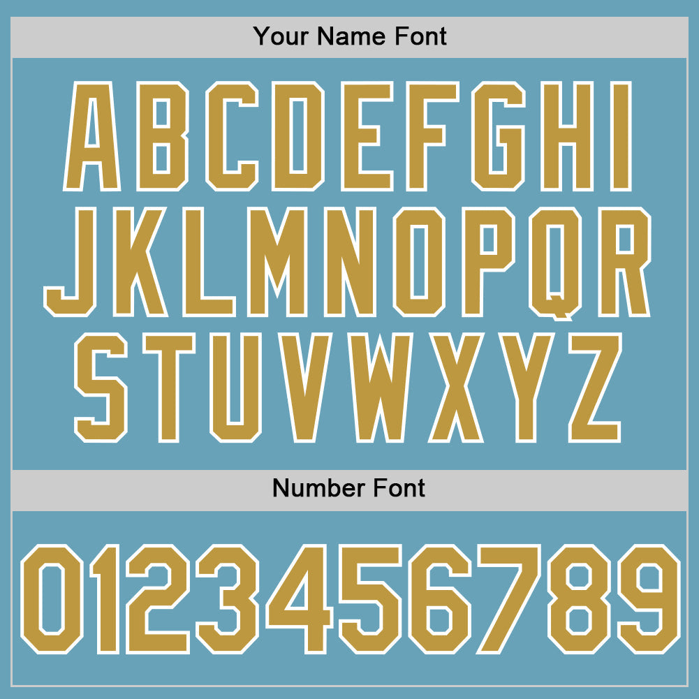 Custom Shadow Blue Old Gold-White Authentic Baseball Jersey - Sky-Custom