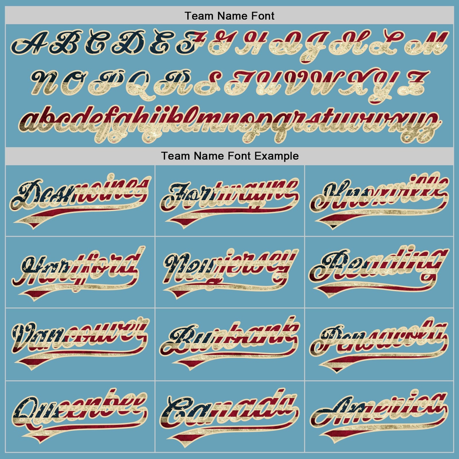 Custom Shadow Blue Vintage USA Flag-Cream Authentic Baseball Jersey - Sky-Custom