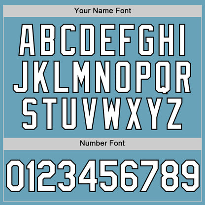 Custom Shadow Blue White-Black Authentic Baseball Jersey - Sky-Custom