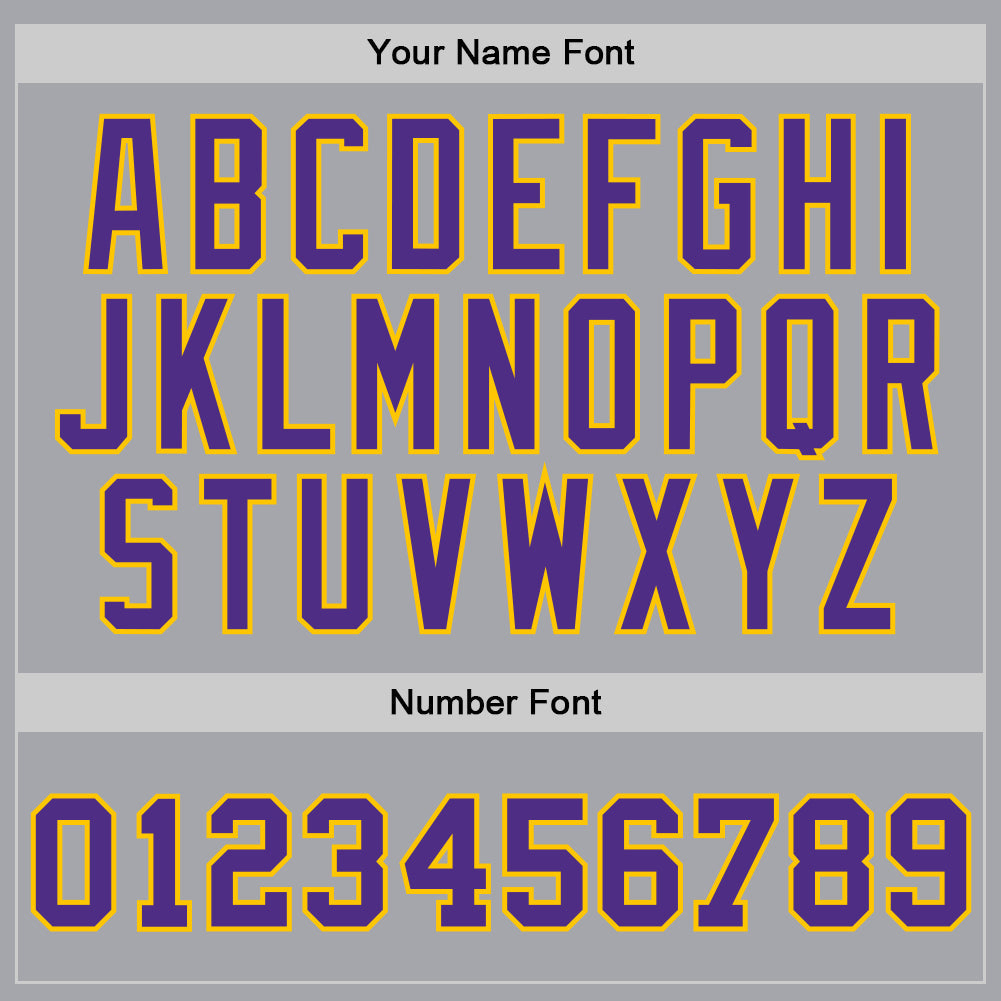 Custom Gray Purple-Gold Authentic Throwback Basketball Jersey - Sky-Custom