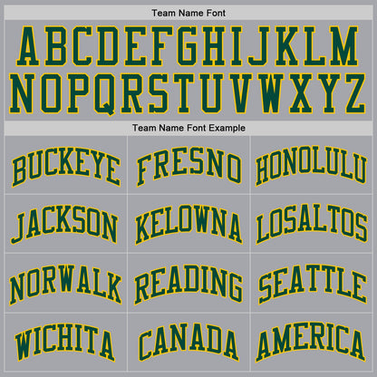 Custom Gray Green-Gold Authentic Throwback Basketball Jersey - Sky-Custom