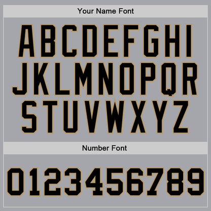 Custom Gray Black-Old Gold Authentic Throwback Basketball Jersey - Sky-Custom
