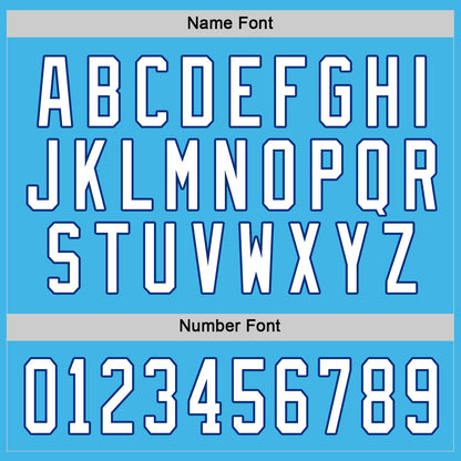 Custom Sky Blue White-Royal Hockey Jersey - Sky-Custom