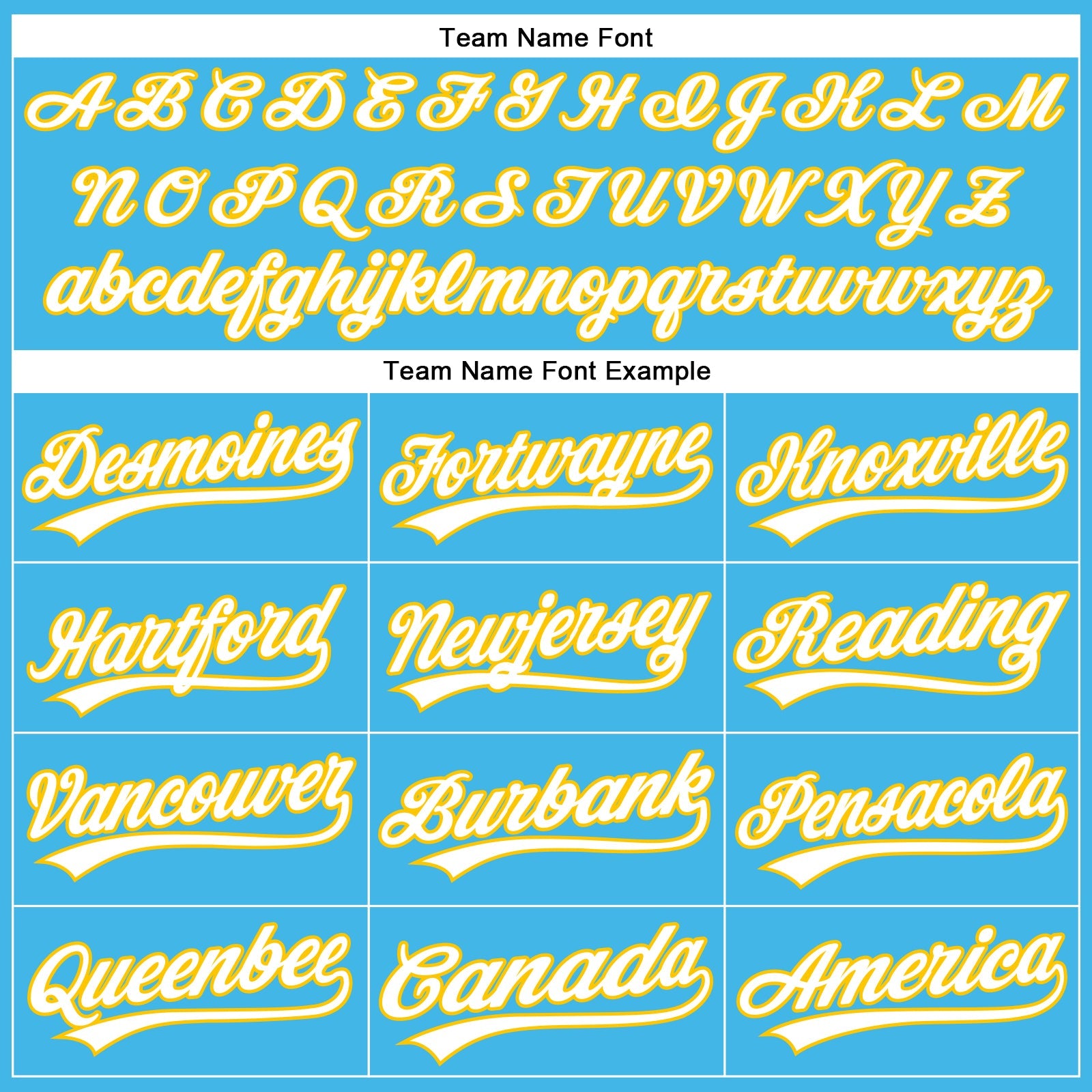 Custom Sky Blue White-Yellow Authentic Baseball Jersey - Sky-Custom