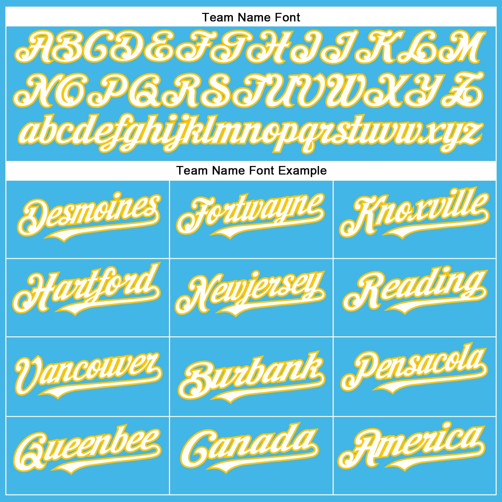 Custom Sky Blue White-Yellow Authentic Baseball Jersey - Sky-Custom