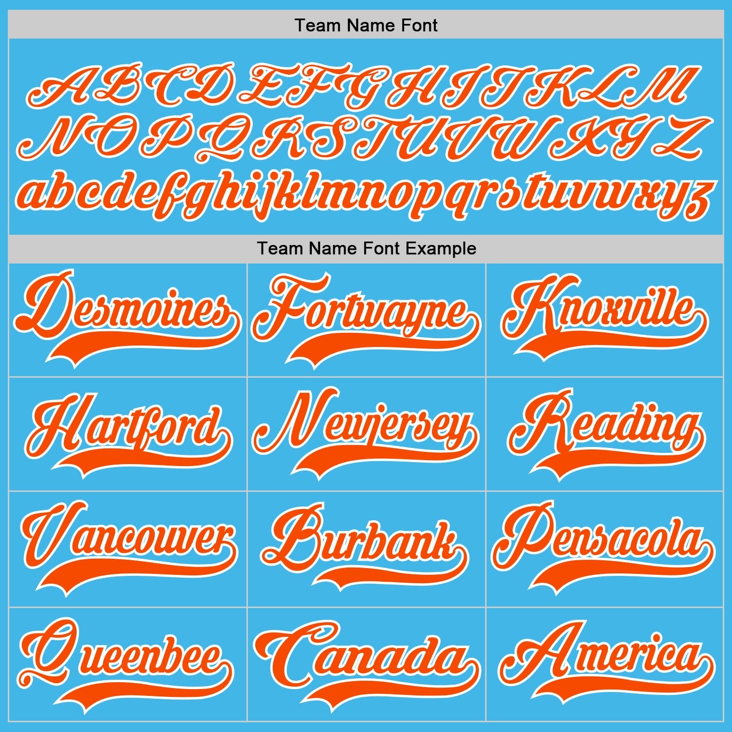 Custom Sky Blue Orange-White Hockey Lace Neck Jersey - Sky-Custom