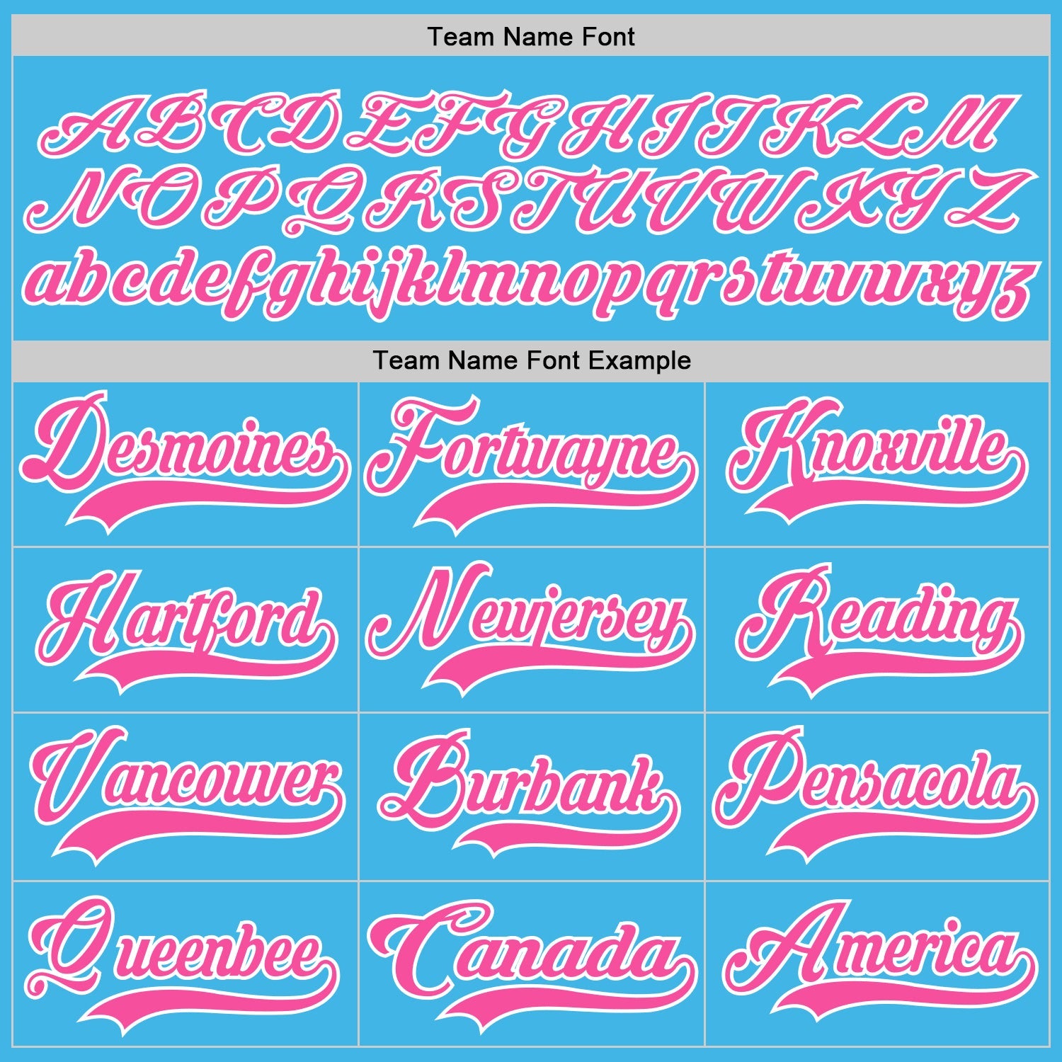 Custom Sky Blue Pink-White Hockey Jersey - Sky-Custom