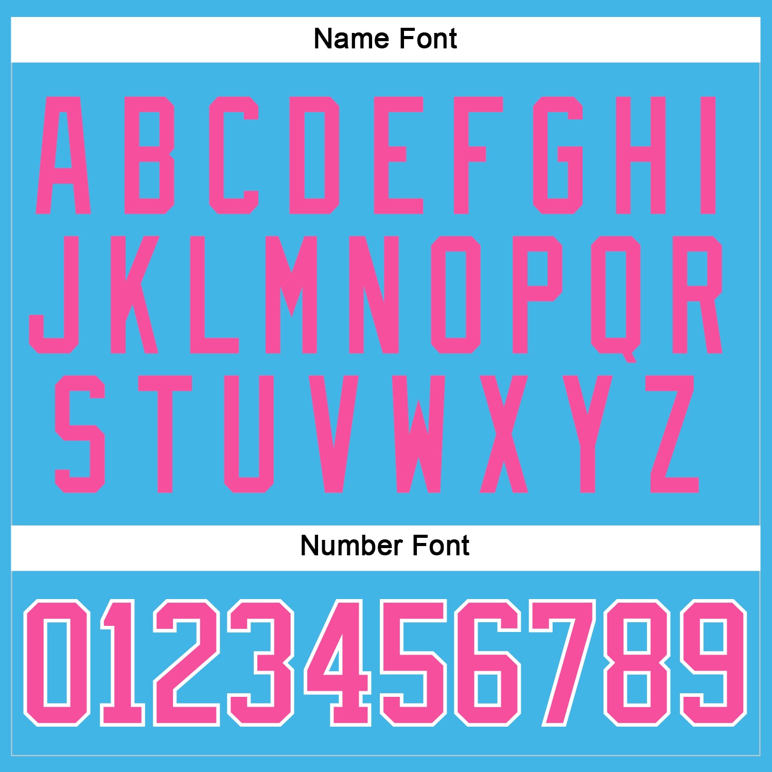Custom Sky Blue Pink-White Hockey Jersey - Sky-Custom