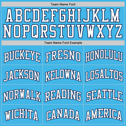 Custom Sky Blue White-Navy Authentic Basketball Jersey - Sky-Custom