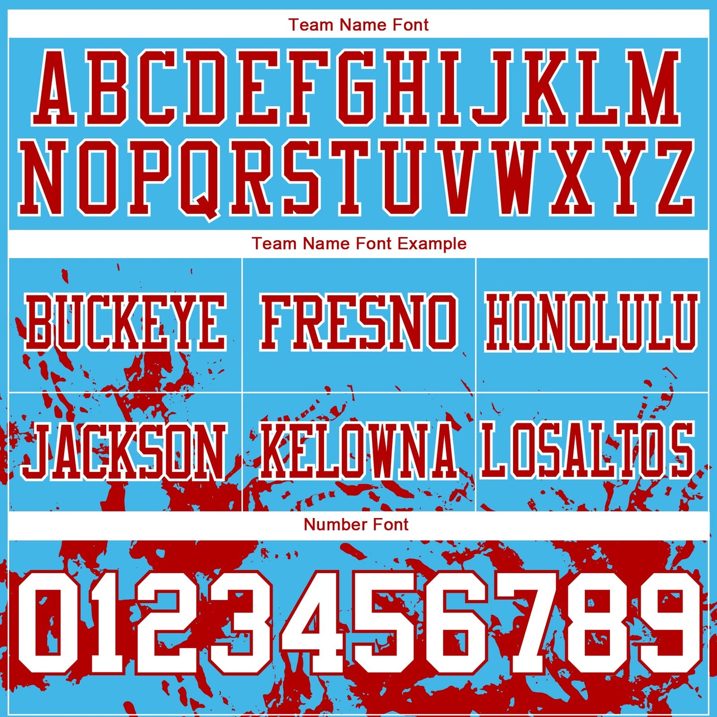 Custom Sky Blue White-Red Splash Mesh Authentic Football Jersey - Sky-Custom