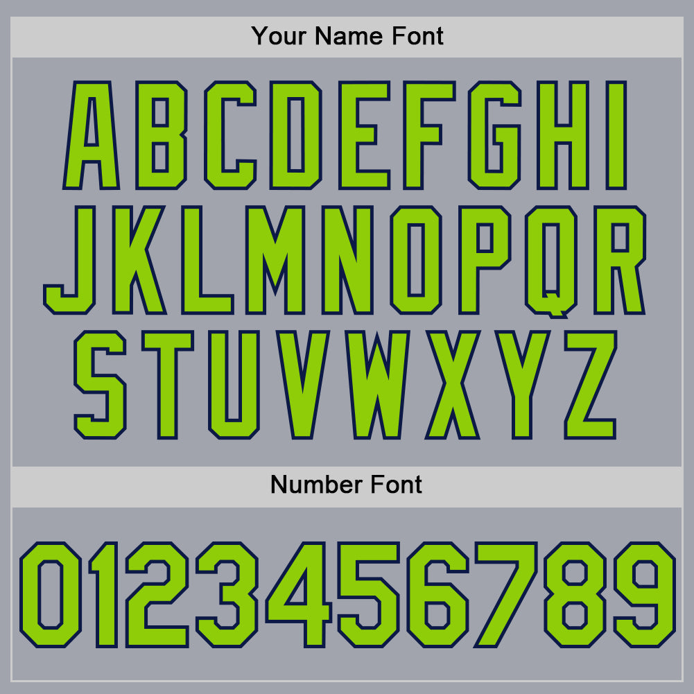 Custom Gray Navy Pinstripe Neon Green Authentic Sleeveless Baseball Jersey - Sky-Custom